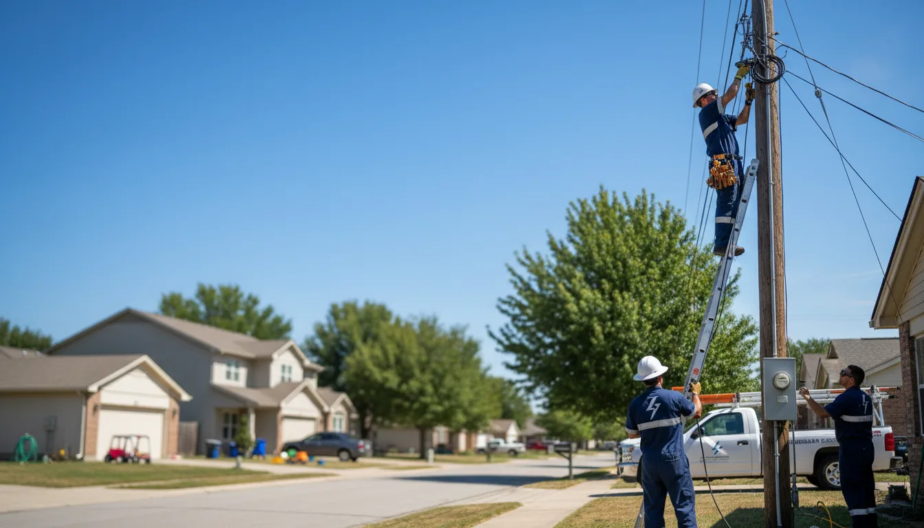 Residential electrician providing installation services in Kennard, NE